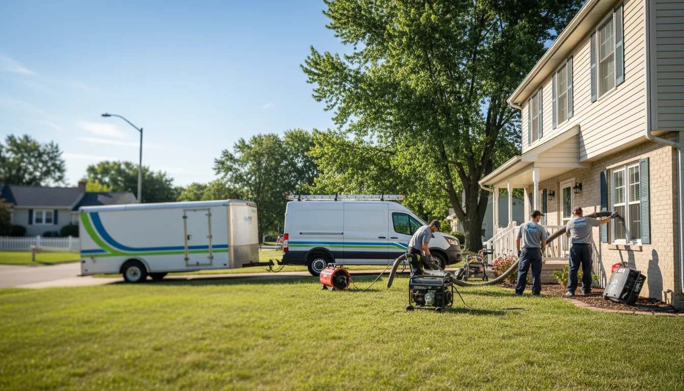Flooded Basement Restoration And Cleanup With Repair in Le Roy, IL near me